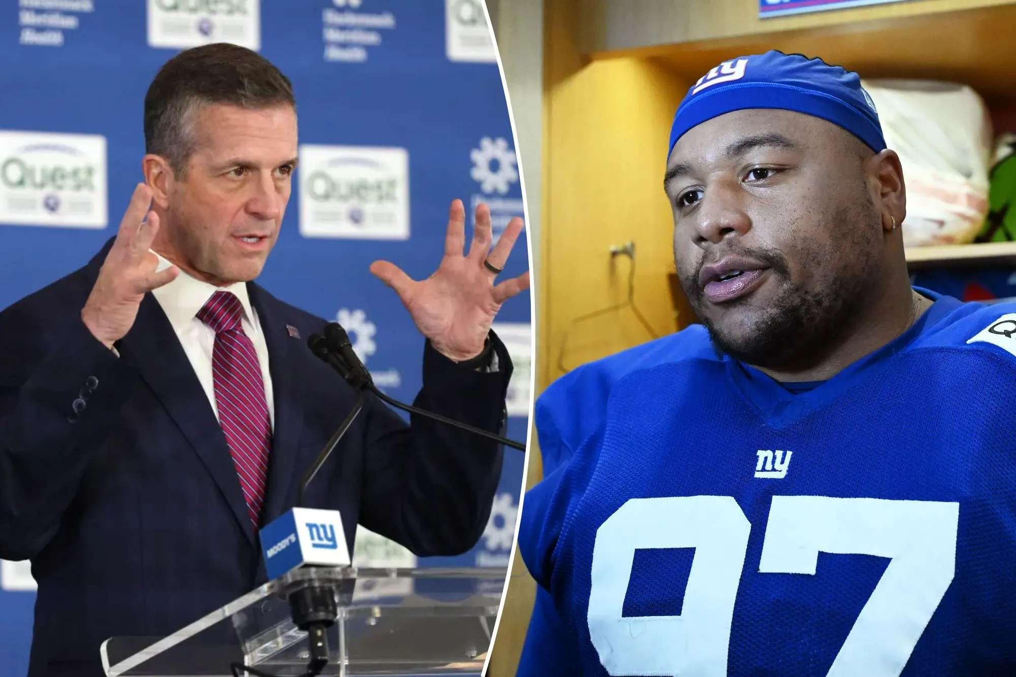 John Harbaugh sends clear Giants message with Dexter Lawrence booted out the door