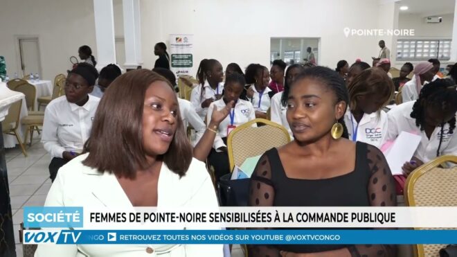 Femmes de Pointe Noire sensibilisees a la commande publique