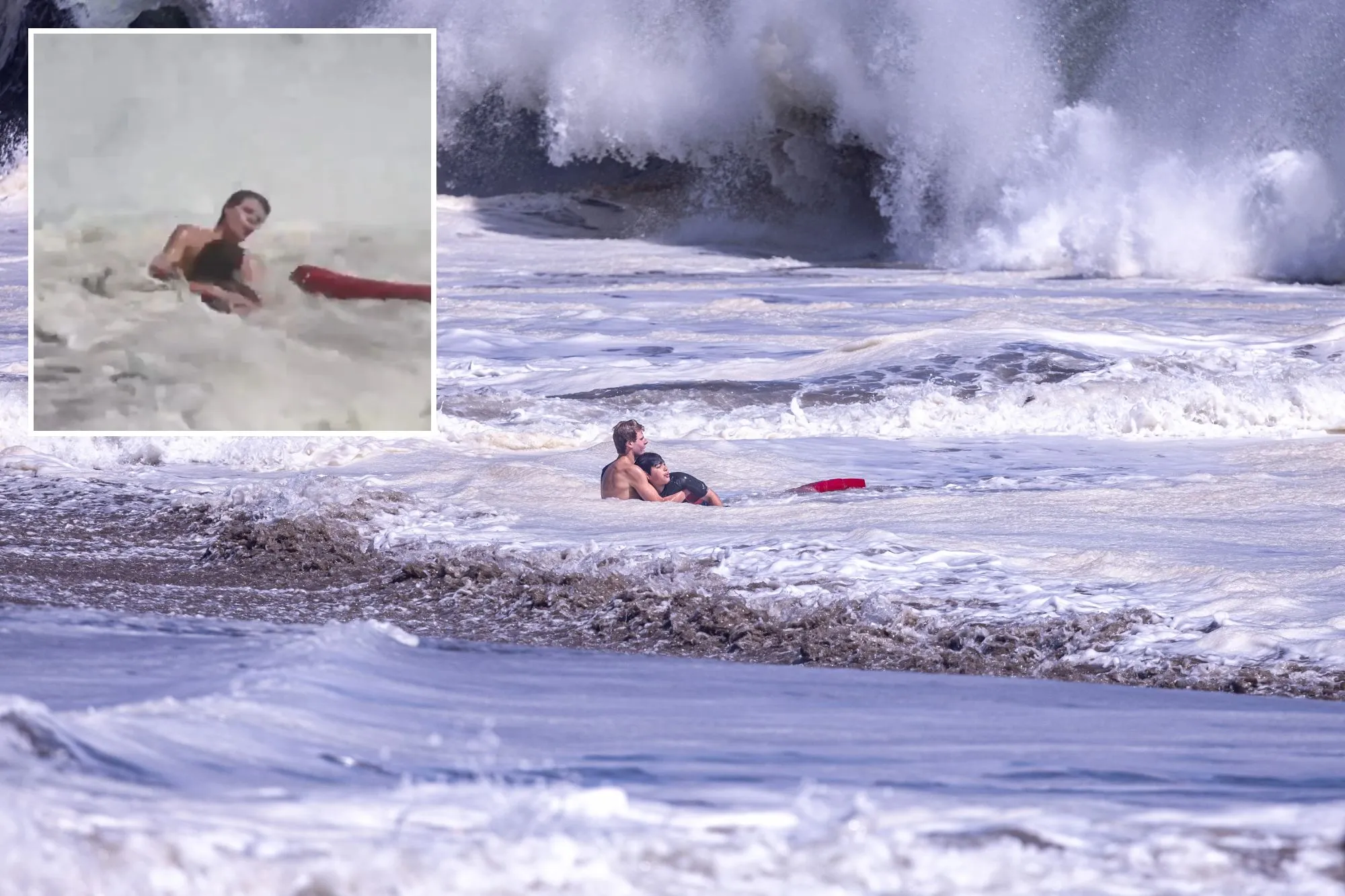 Hero teen lifeguard who saved boy from pounding California surf rescued others that day, dad reveals