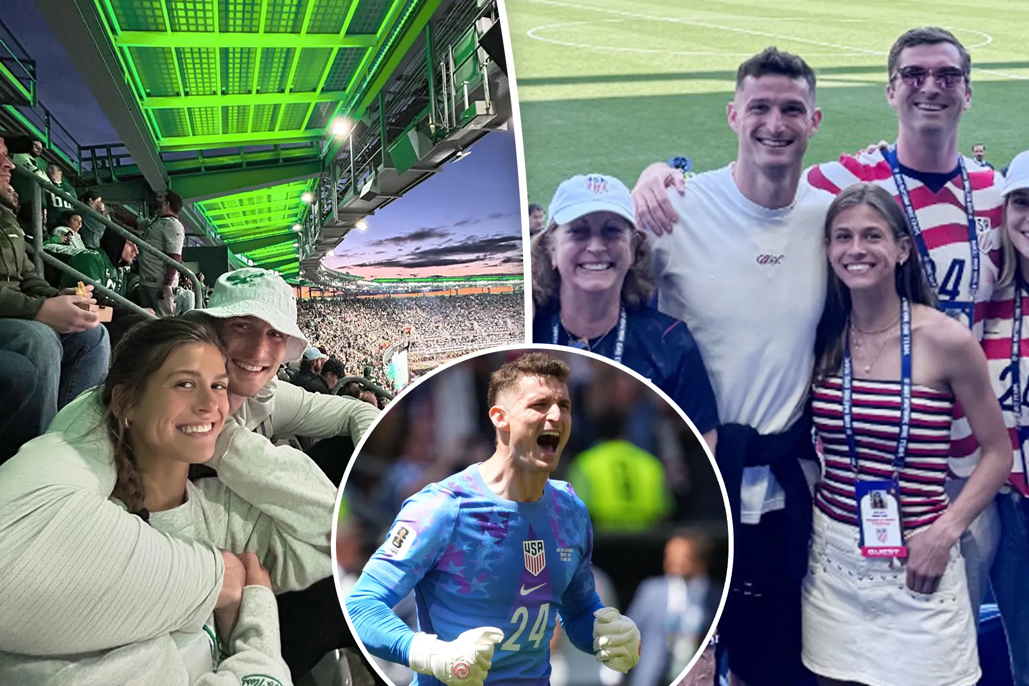 Matt Freese’s girlfriend Kelsey celebrates USA World Cup win in patriotic outfit