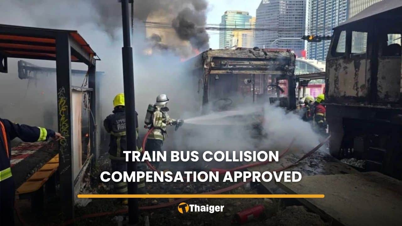 Thailand train-bus crash compensation paid, motorists charged