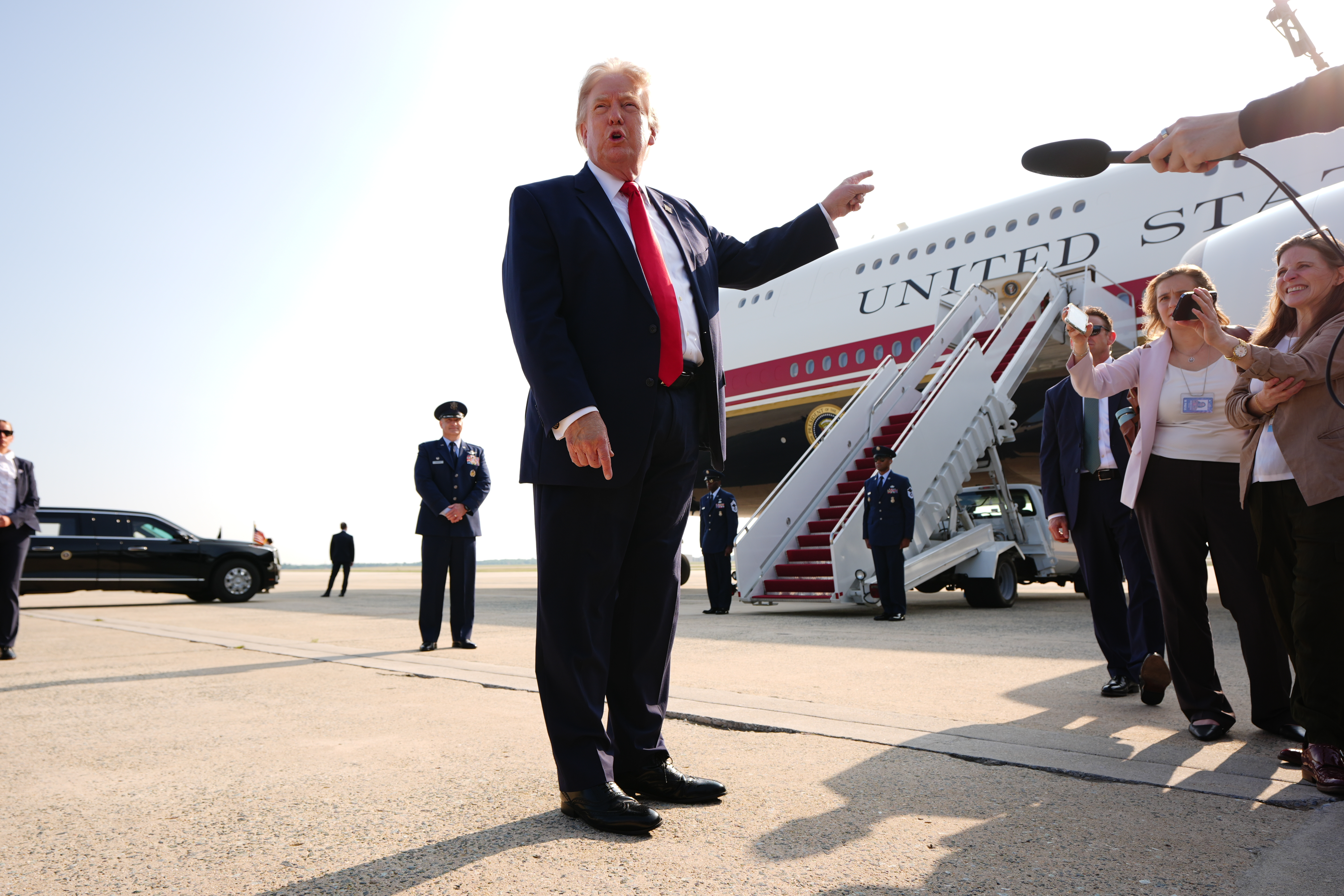Why isn't Donald Trump at the US match against Bosnia?