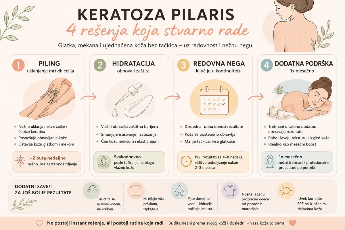 Keratoza pilaris: 4 rešenja koja stvarno rade
