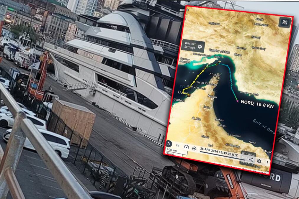 RUSKA SUPERJAHTA PROŠLA KROZ ORMUSKI MOREUZ UPRKOS POMORSKOJ BLOKADI! Luksuzna grdosija ima heliodrom i podmornicu, a iza svega stoji milijarder blizak Putinu