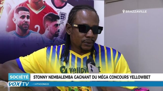 STONNY NEMBALEMBA gagnant du méga concours yellowbet