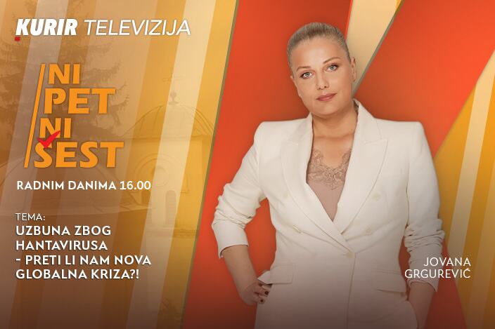 UZBUNA ZBOG HANTAVIRUSA - PRETI LI NAM NOVA GLOBALNA KRIZA?! - u današnjoj emisiji “NI 5 NI 6” od 16.00

