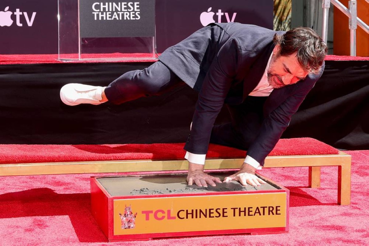Spanish actor Javier Bardem leaves his mark on Hollywood Boulevard