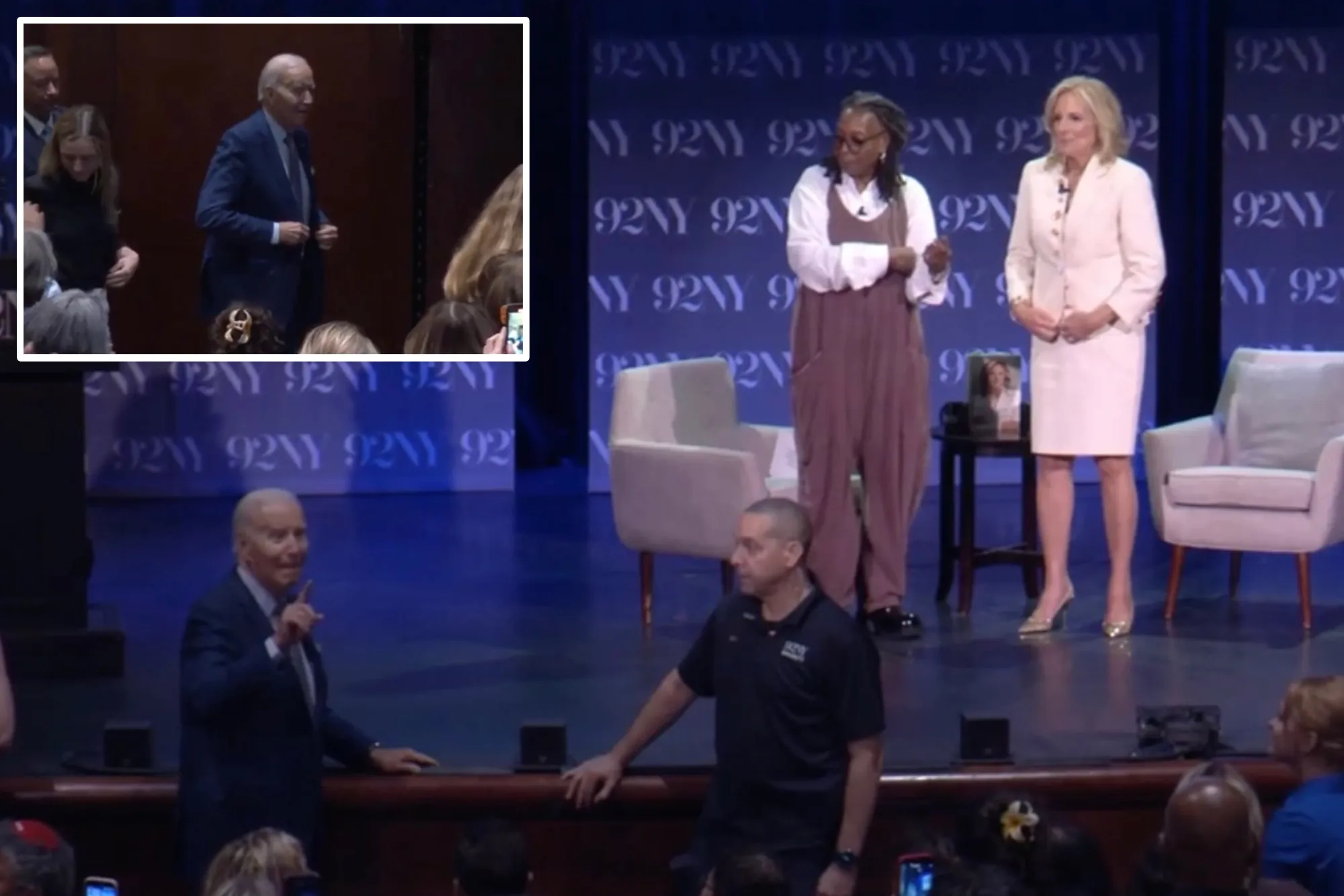 Joe Biden crashes Jill’s book talk, steals spotlight to ask who she loves the most in incredibly cringey moment