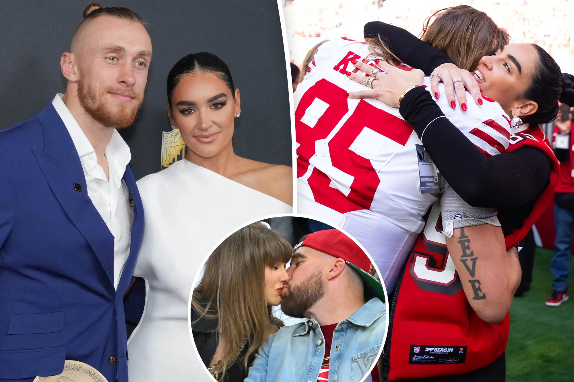 George and Claire Kittle share telling Taylor Swift-Travis Kelce wedding reflection