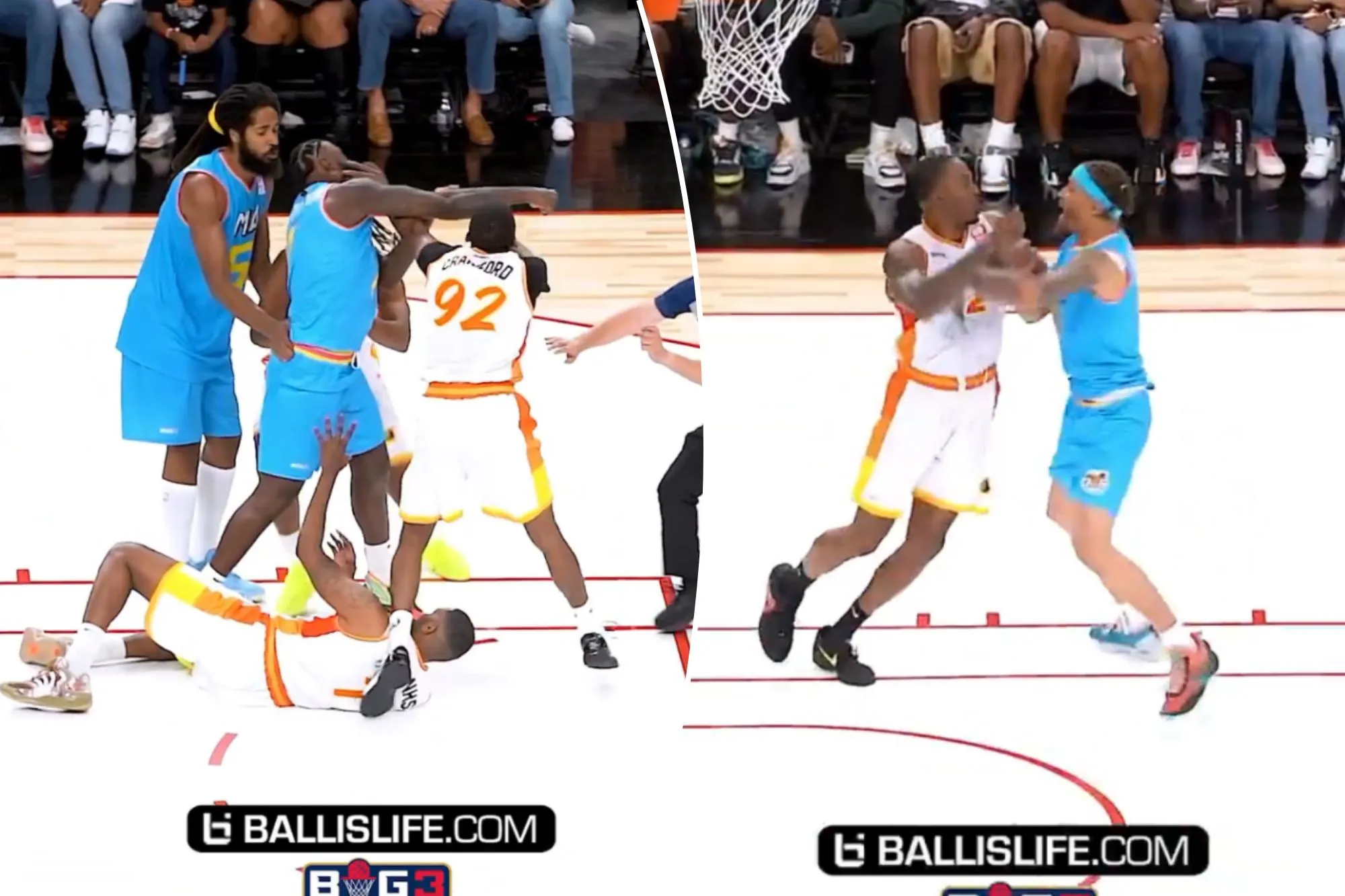 Two former NBA stars suspended by BIG3 after separate altercations in opener