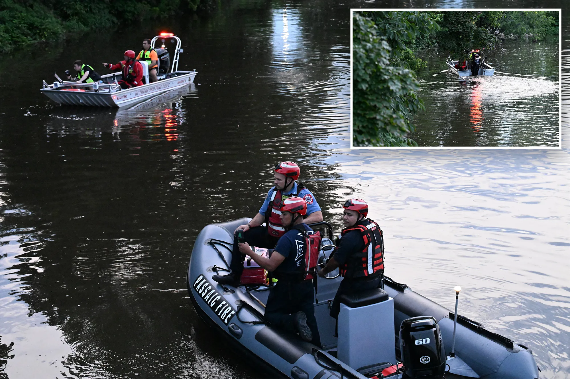 Boy, 10, dies trying to save his sister in NJ’s Passaic River as divers continue to search for missing girl