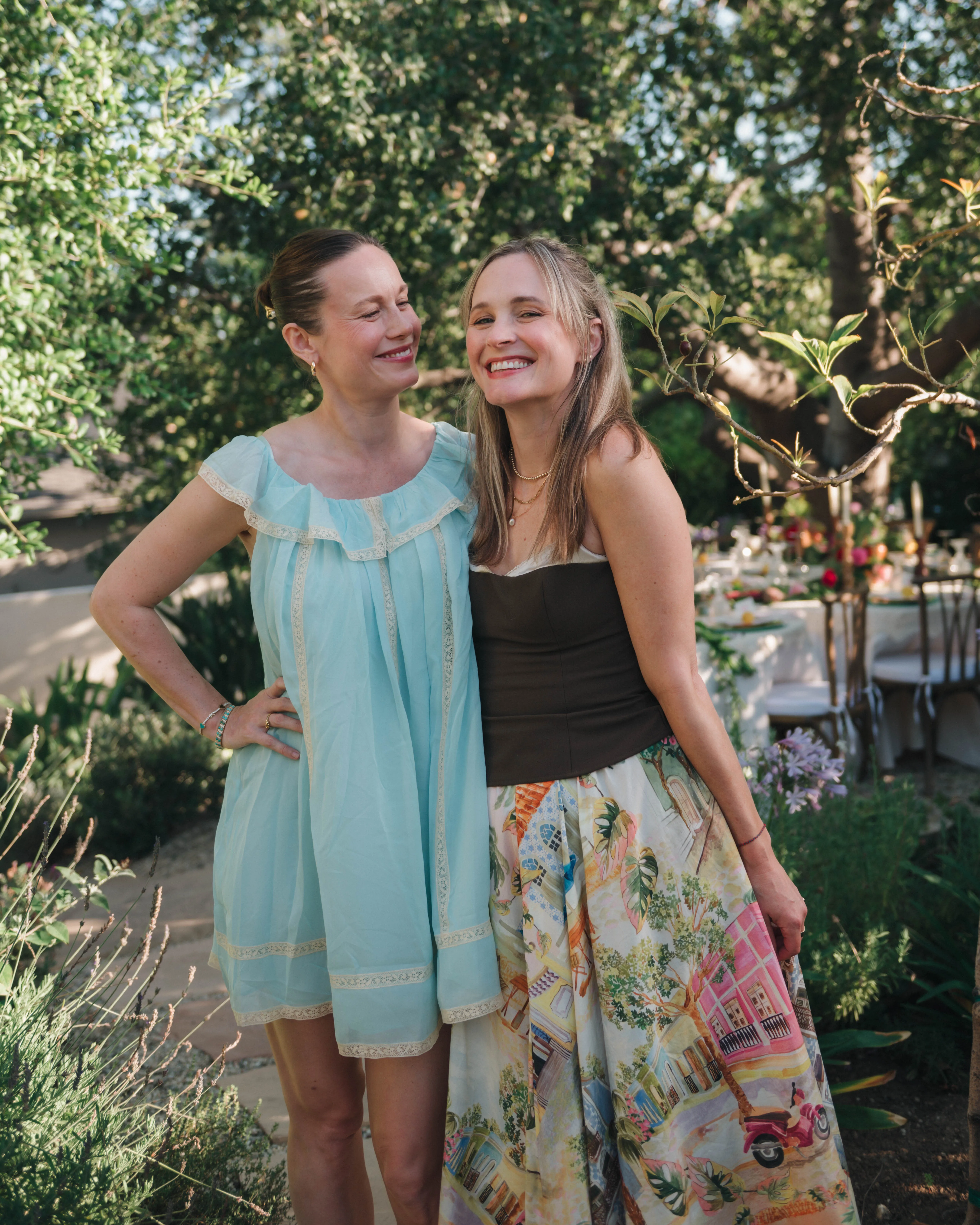 Party People Brie Larson and Courtney McBroom Put Their Own Entertaining Tips into Action