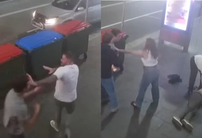 (VIDEO) "Pogledaj šta si mu uradio!" BRUTALAN obračun pred kamerama: Muškarac završio u lokvi krvi, očevici vikali "Pozovite Hitnu pomoć" - nakon napada ostao nepomično da leži