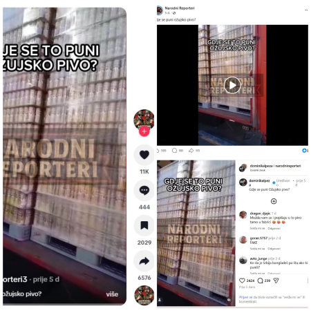 Ožujsko pivo se ne puni u Srbiji