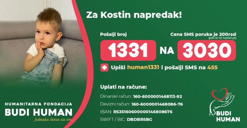 Kosta iz Srbije jedini na svetu ima RETKU MUTACIJU: Rodio se zdrav, a onda se zarazio KOVIDOM - pomozimo mu!