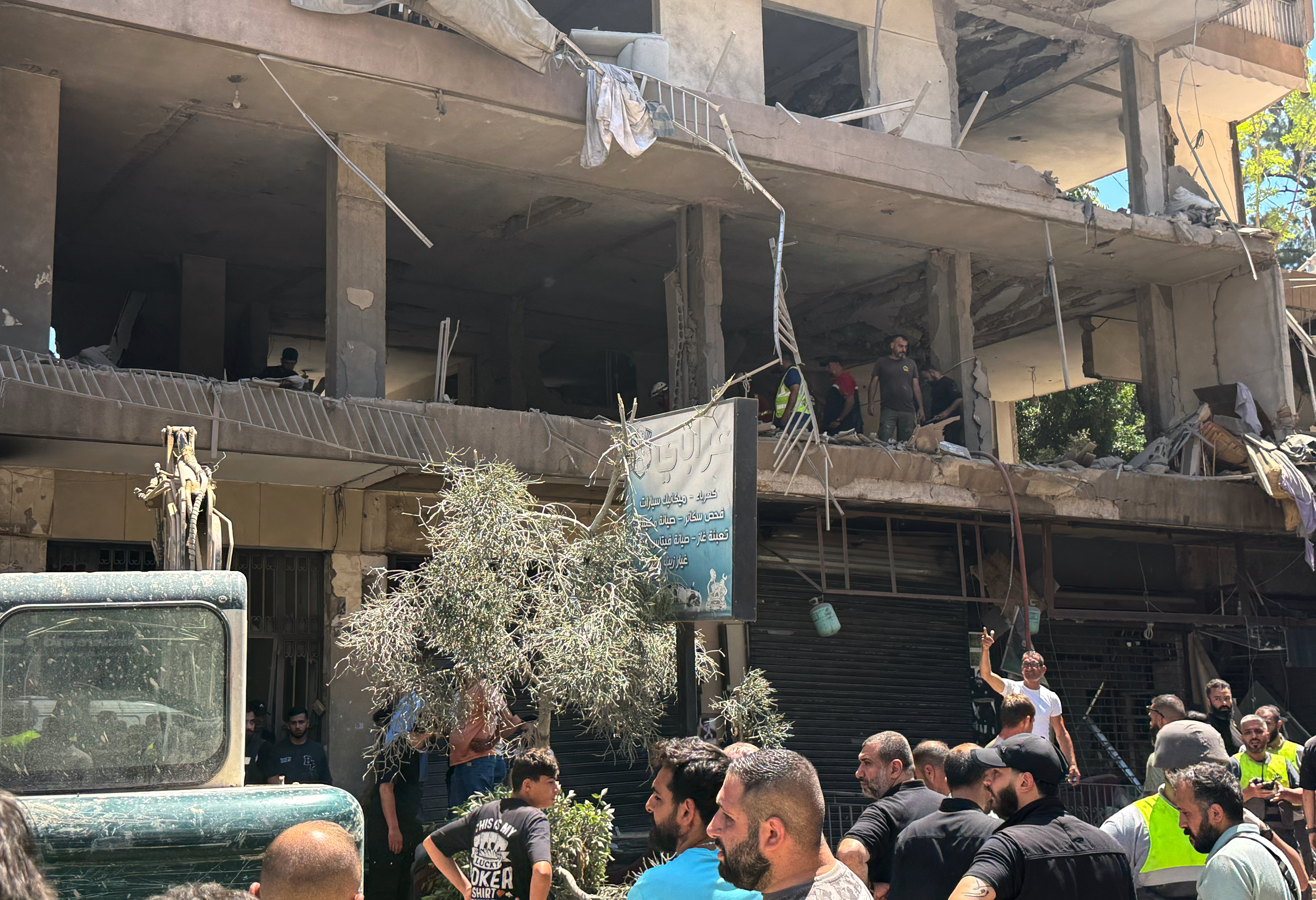 Israeli military strikes Beirut suburbs ahead of anticipated U.S.-Iran deal