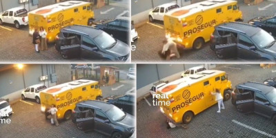 Jezive scene: Nije ih video, pa prešao preko njih oklopnim vozilom! Jedna žena se bori za život! (VIDEO)