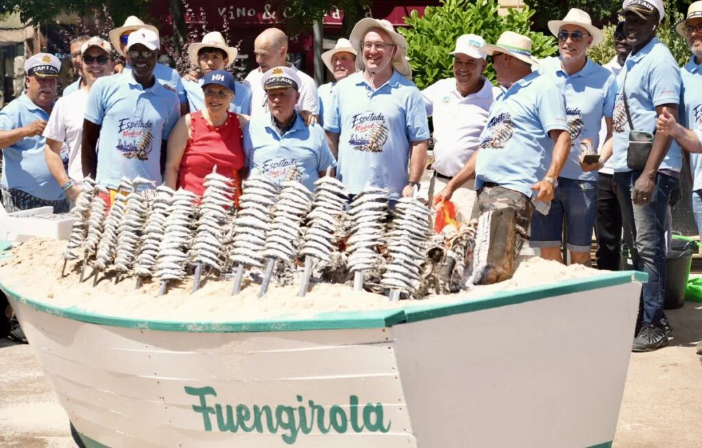 Fuengirola turns a Madrid city square into a Costa del Sol beach with 3,000 fresh espetos