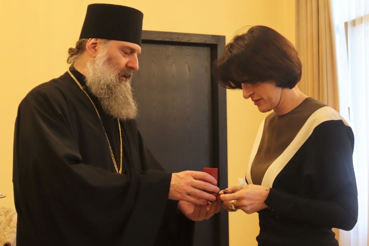  Patriarchal candidate Mujiri receives Georgian Foreign Minister Botchorishvili 
