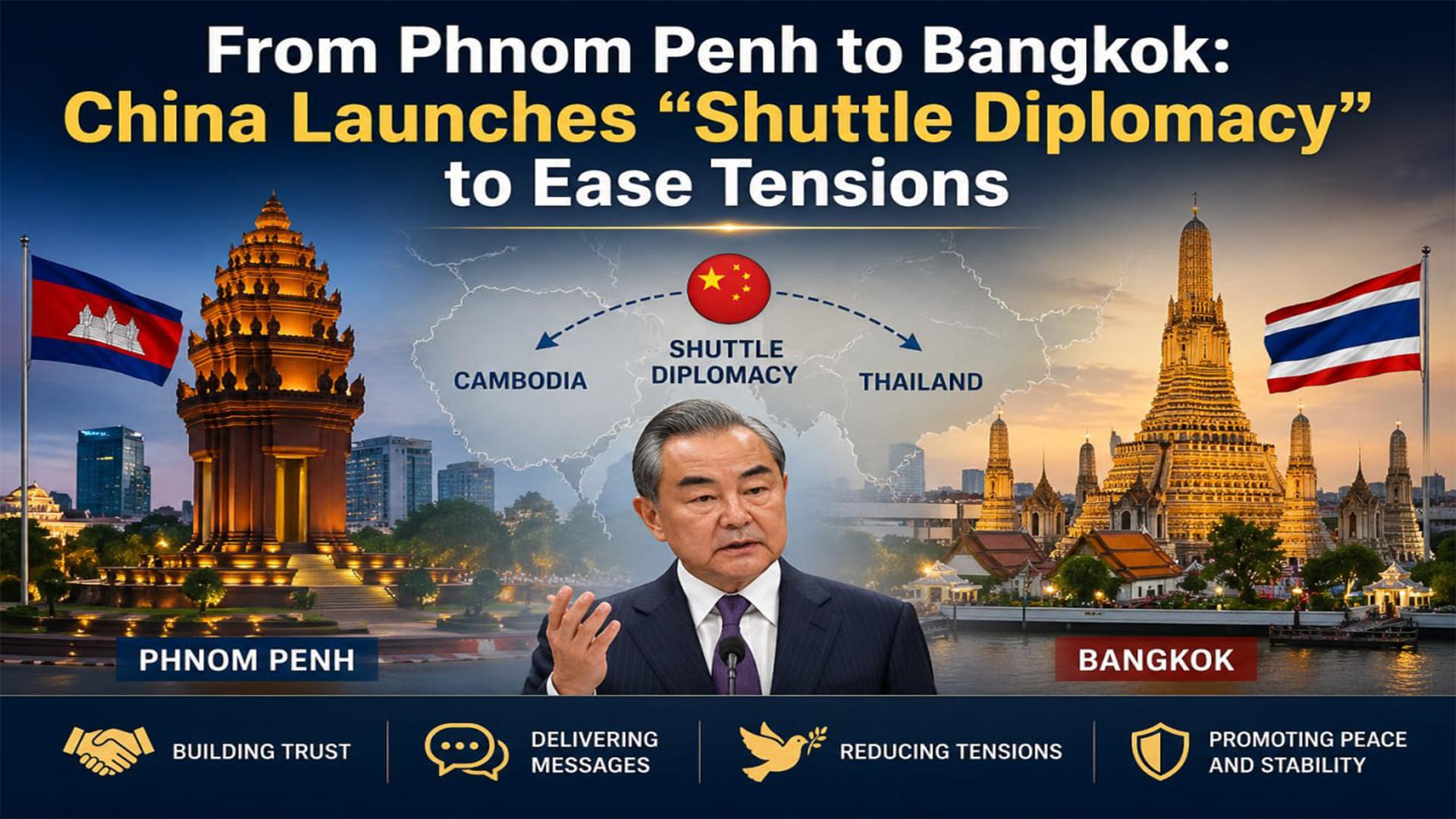 Fresh Exclusive In-Depth Commentary: From Phnom Penh to Bangkok: China Launches “Shuttle Diplomacy” to Ease Tensions