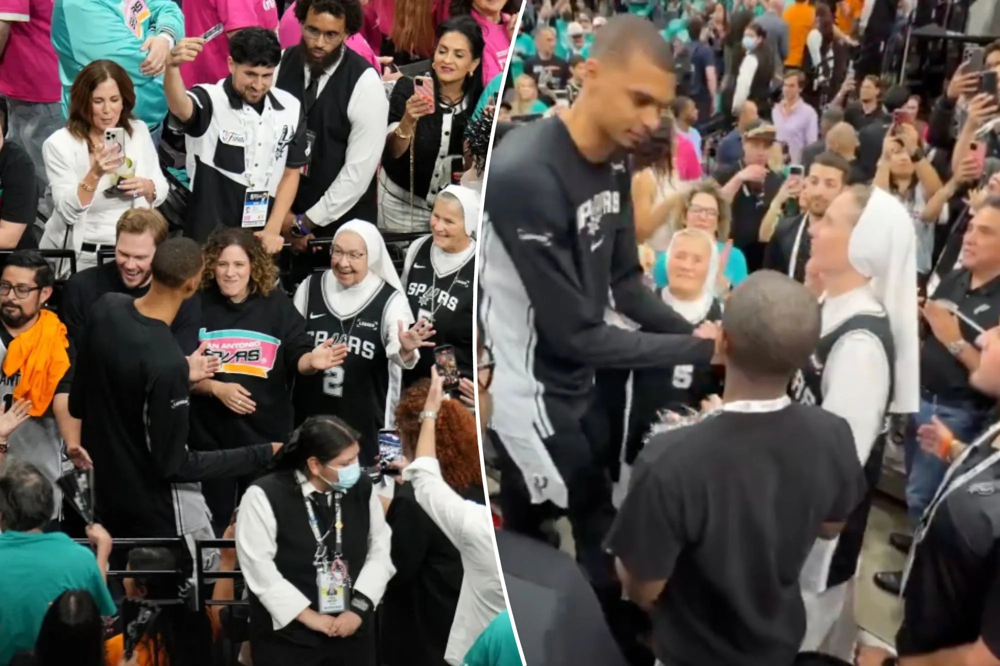 Victor Wembanyama shares NBA Finals moment with Spurs nuns in viral moment
