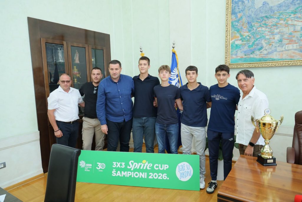Пријем у Градској кући за шампионе у баскету 3×3 из Севојна