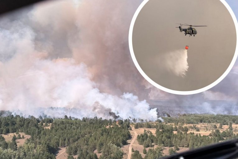 VATRA STIGLA DO KUĆA, GUST DIM SE VIDI I IZ BEOGRADA! Alarmantno stanje u Deliblatskoj peščari!