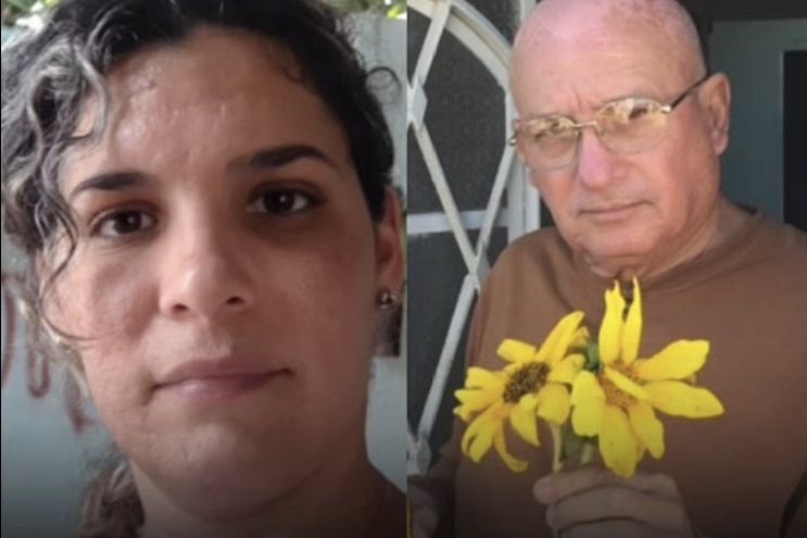 Saylí Navarro y su padre, Félix.