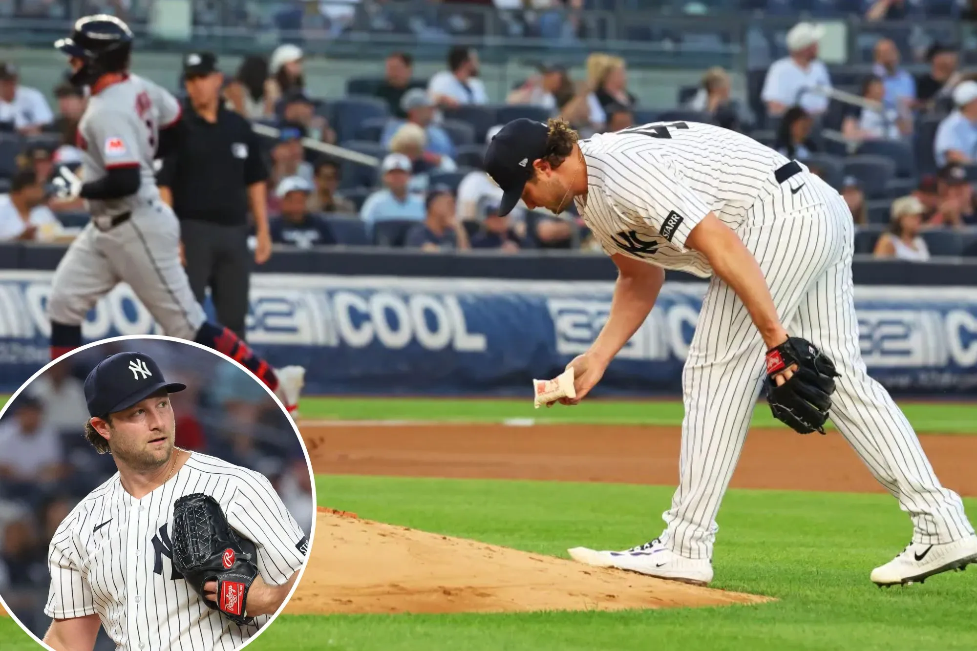 Gerrit Cole struggles for first time since return as Yankees fall to Guardians again