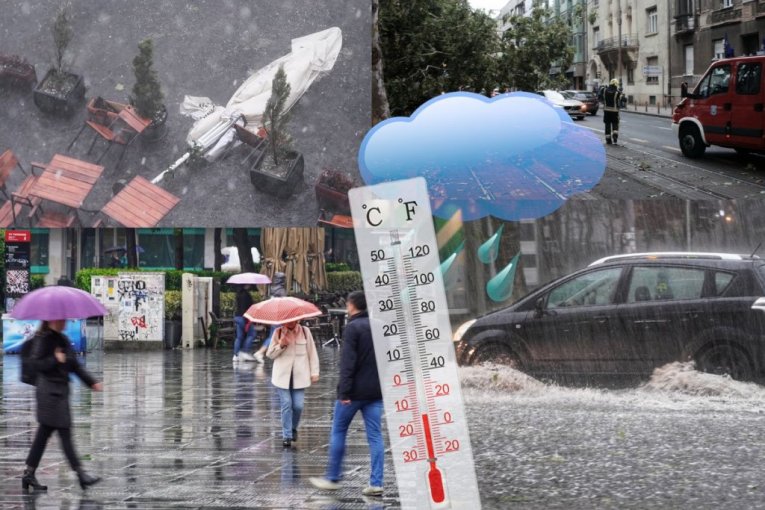 TOTALNI PREOKRET VREMENA! Vetar olujne jačine, pljuskovi i naglo zahlađenje širom Srbije - evo kada konačno prestaje HAOS!
