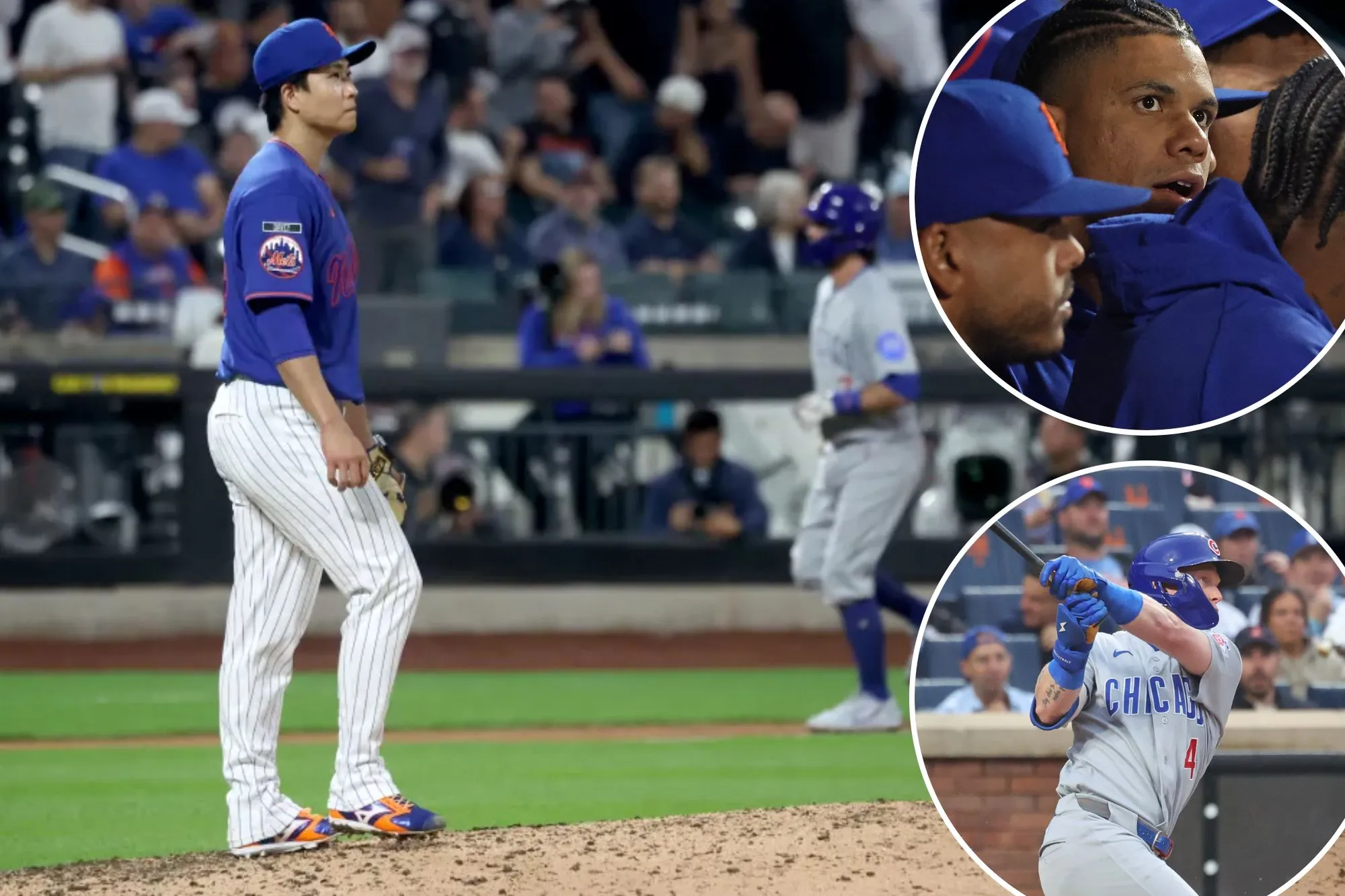 Kodai Senga pounded again, Juan Soto exits with back injury as spiraling Mets fall to Cubs