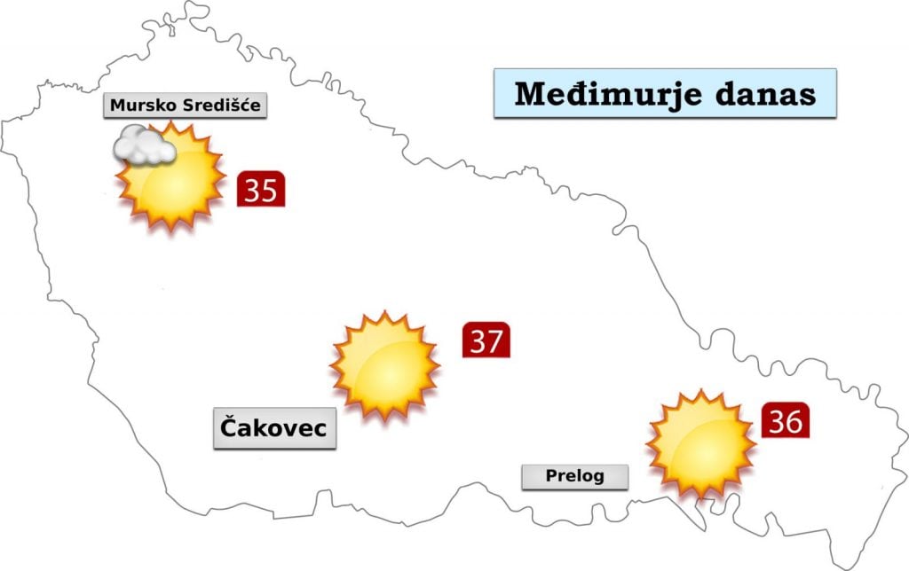 Očekuje nas sunčana nedjelja: Temperature će dosegnuti 37 stupnjeva