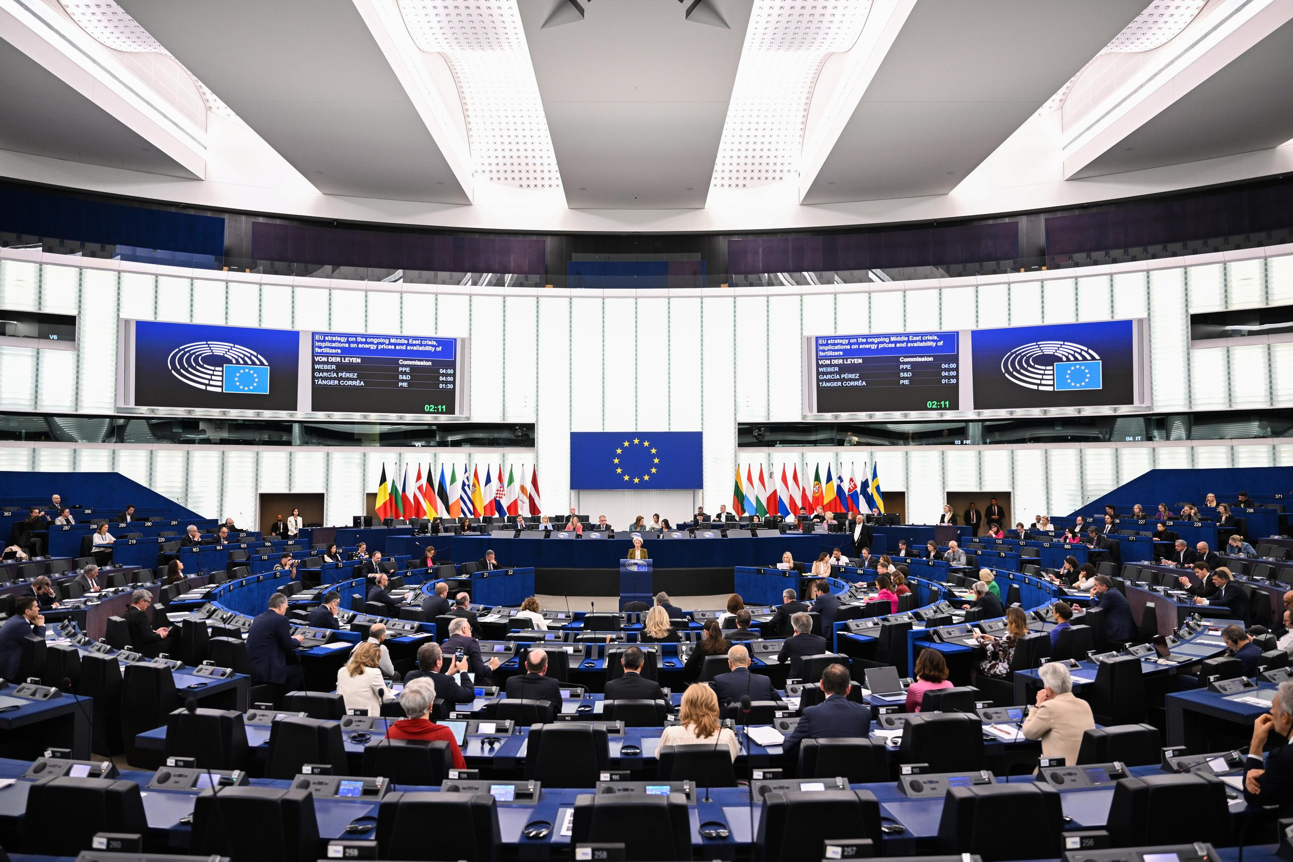 Un pleno del Parlamento Europeo en Estrasburgo (Francia) este abril.