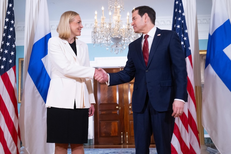 Valtonen urges Iran ceasefire in talks with Rubio