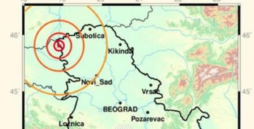 ZEMLJOTRES SE OSETIO I U HRVATSKOJ I U MAĐARSKOJ: Pogledajte mapu epicentra (FOTO)