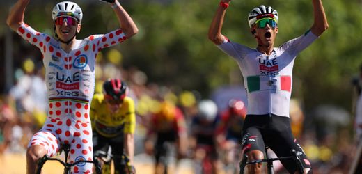 Tour de France: Tadej Pogačar lässt Teamkollege Isaac del Toro in Barcelona den Vortritt