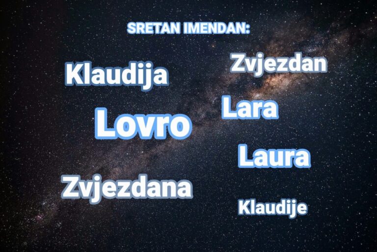 Sretan imendanOtkrijte značenje imena ovih slavljenika!