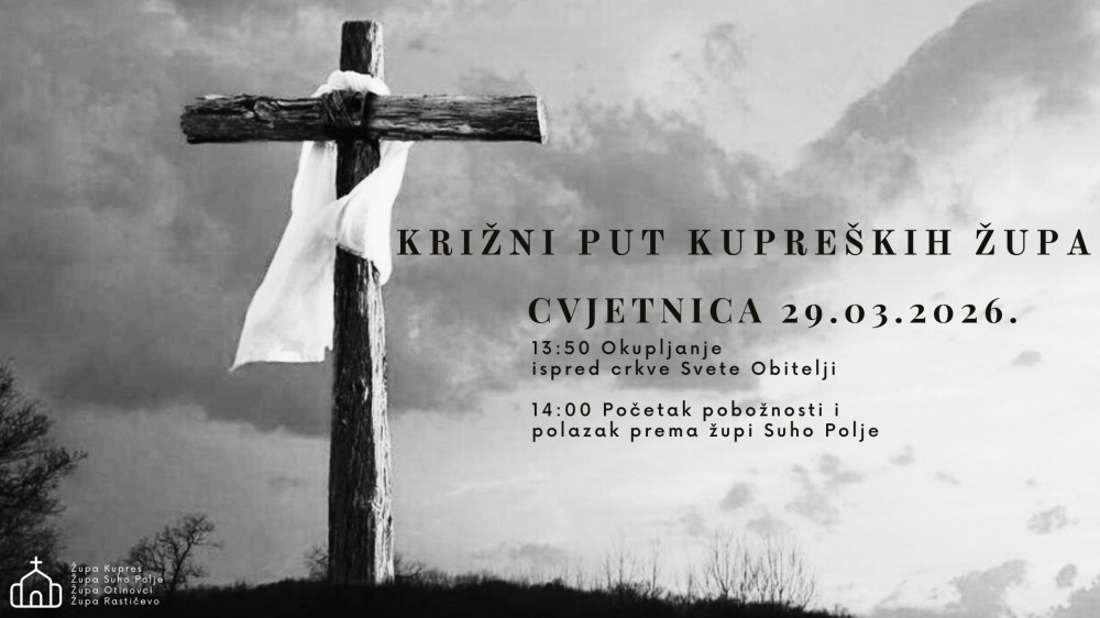 Poziv na Križni put kupreških župa