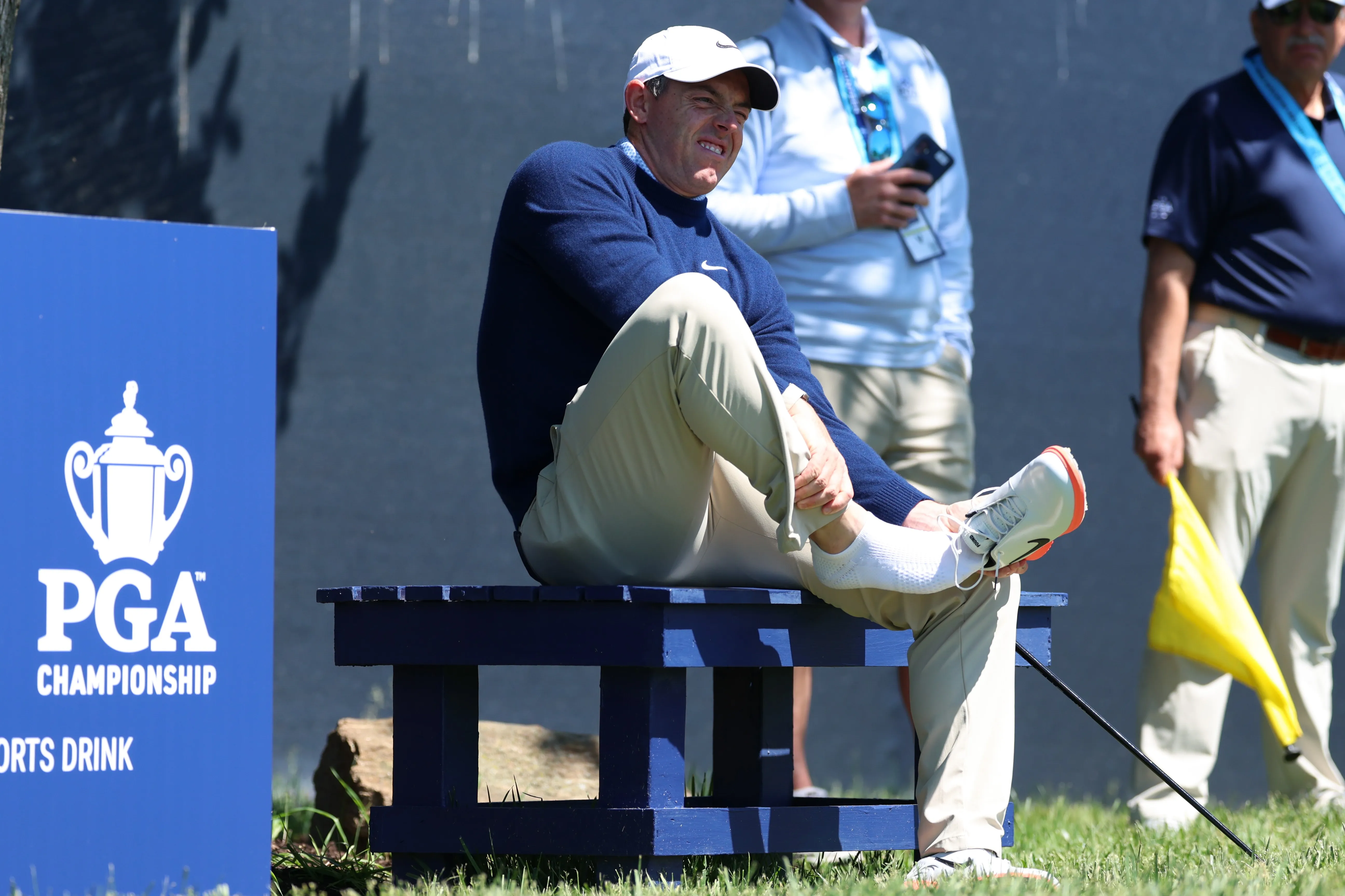 Toe blister cuts Rory McIlroy’s practice round at PGA Championship short
