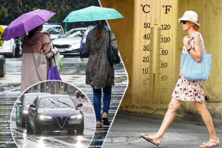 RHMZ izdao hitno upozorenje: Pljuskovi, grad i snažan vetar širom zemlje