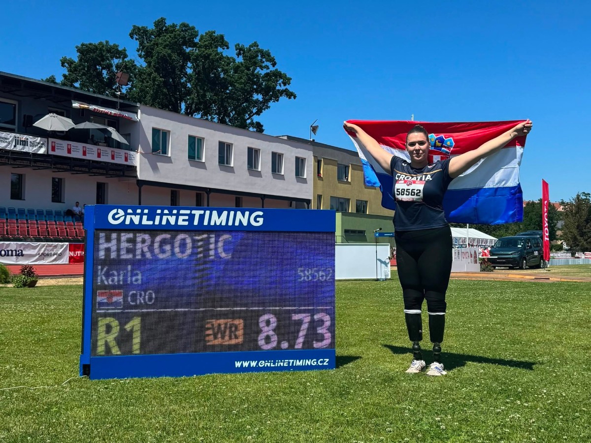 Karla Hergotić postavila svjetski rekord u bacanju kugle