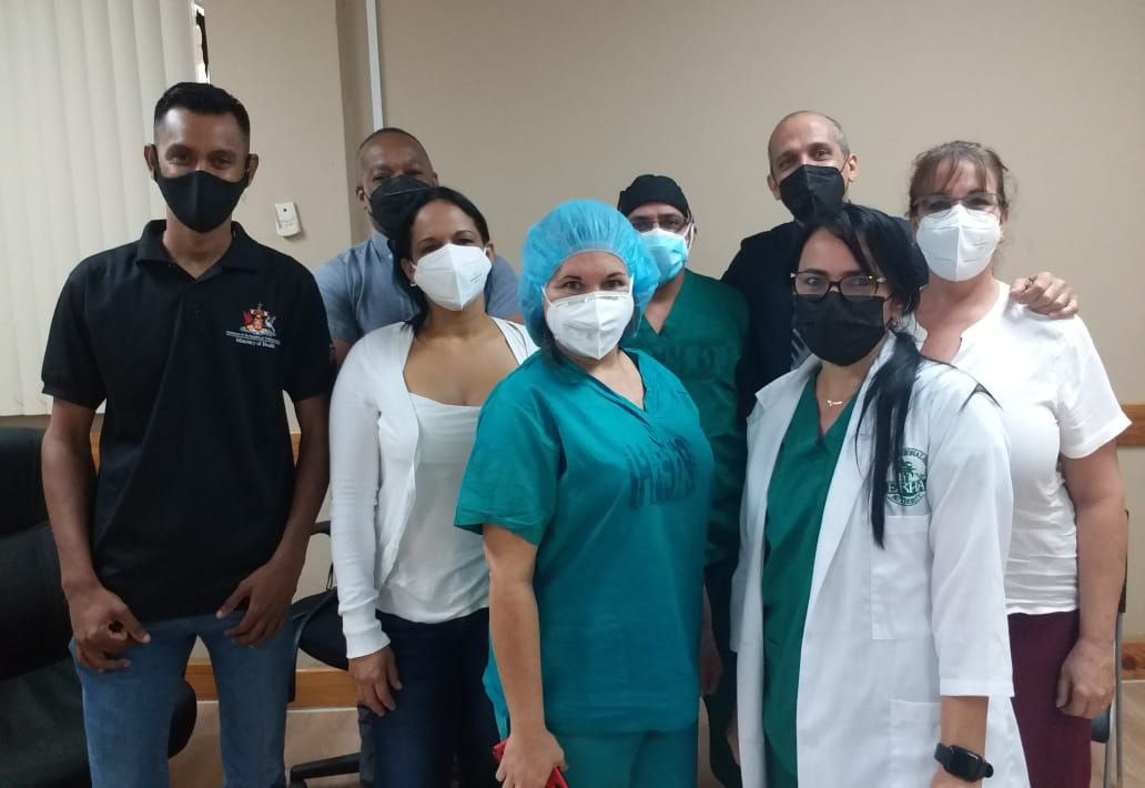 Parte de la Brigada Médica de Cuba en Trinidad y Tobago en 2023.