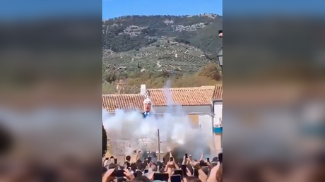 Israel fumes over Netanyahu effigy blown up in Spain (VIDEO)
