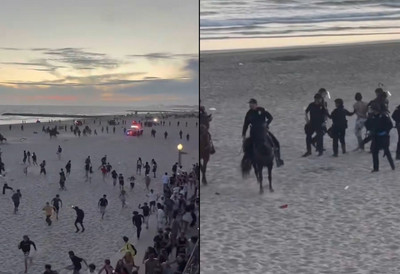 (VIDEO) Neviđeni haos u Americi: Masovne tuče, pljačke i požari paralisali Kaliforniju, policija na konjima rasterivala masu - dramatični prizori sa proslave Dana nezavisnosti