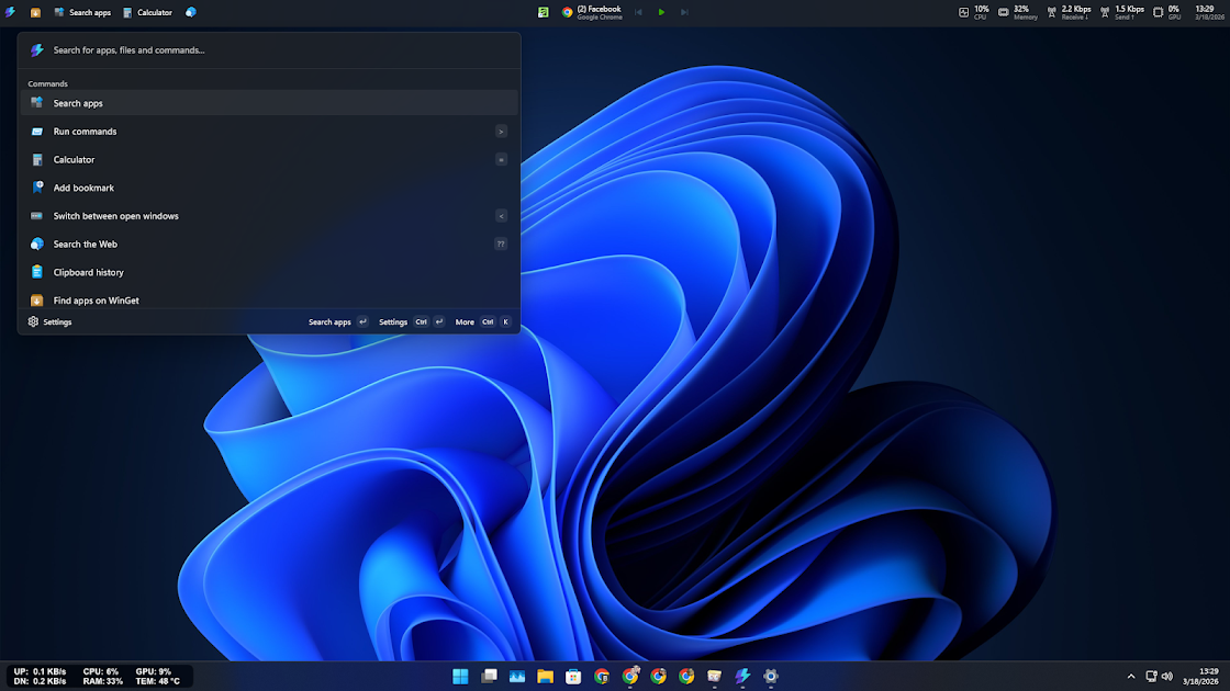 Kako da instaliraš i koristiš novi PowerToys Command Palette Dock na Windowsu