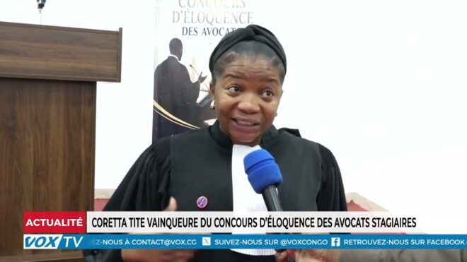 Coretta Tite vainqueure du concours eloquence des avocats stagiaires