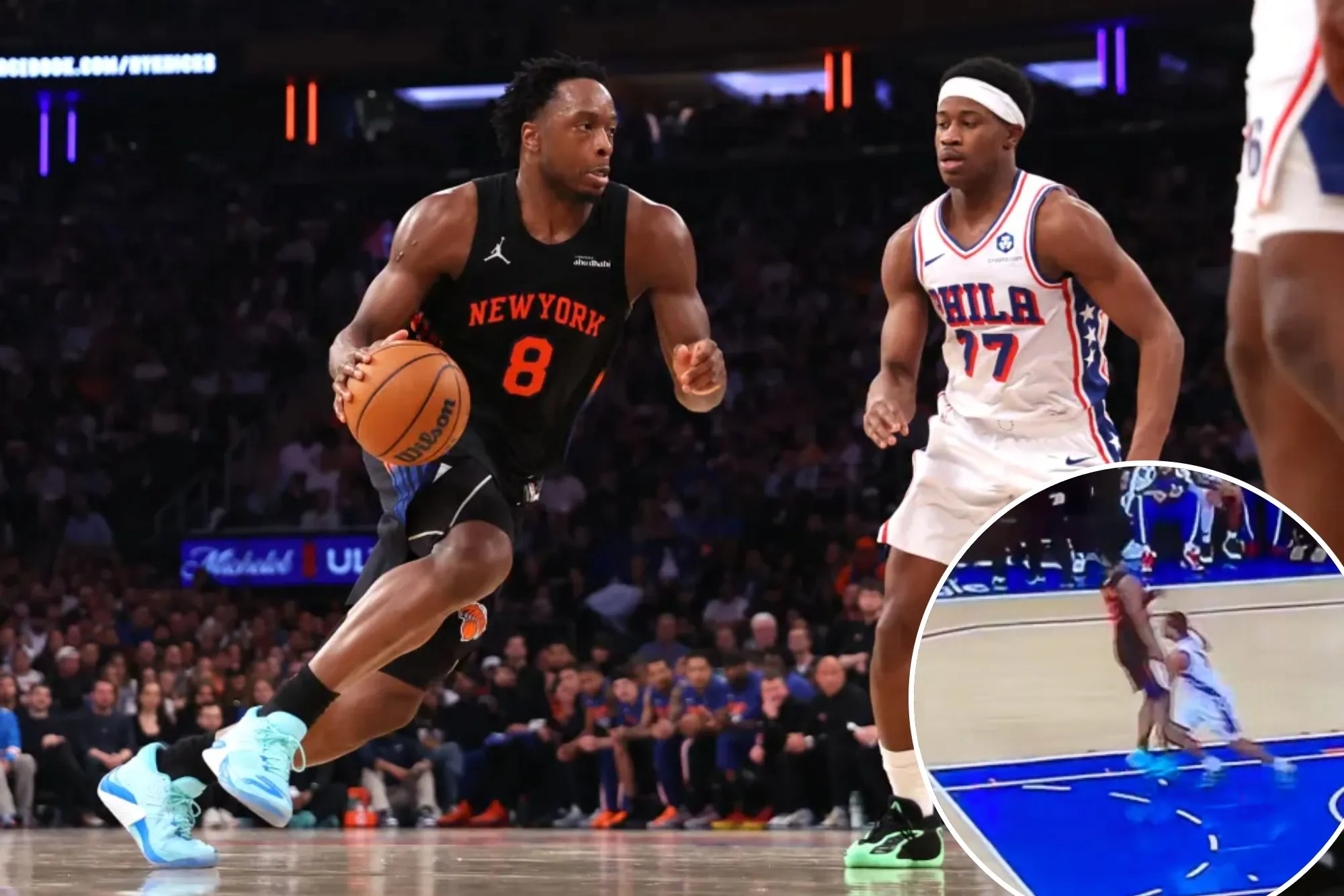 OG Anunoby exits Game 2 early in immense Knicks injury concern