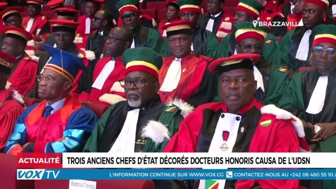 Trois anciens Chefs d’État décorés docteurs honoris causa de l’UDSN