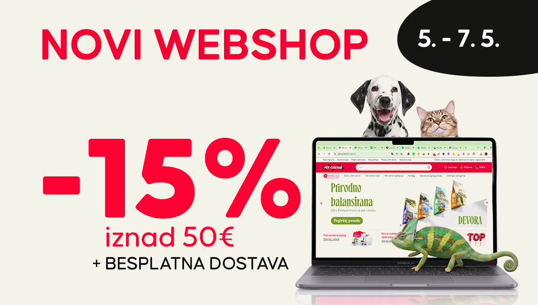 Crveni tepih za ljubimce vodi ravno u novi Pet centar webshop