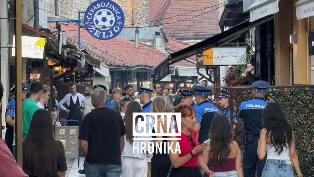 Detalji pucnjave na Baščaršiji: Maskirani napadač ispalio više hitaca u šiša bar pa pobjegao